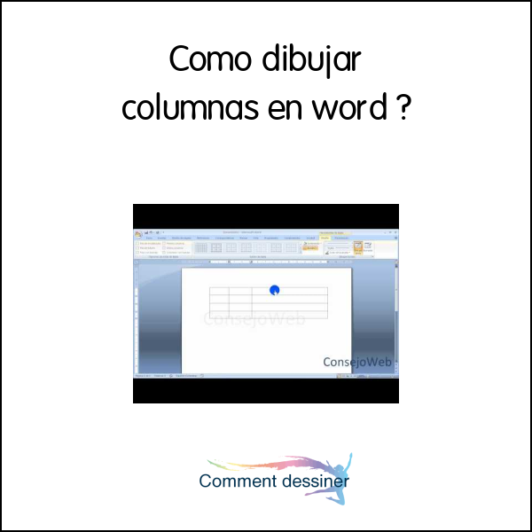 Como dibujar columnas en word